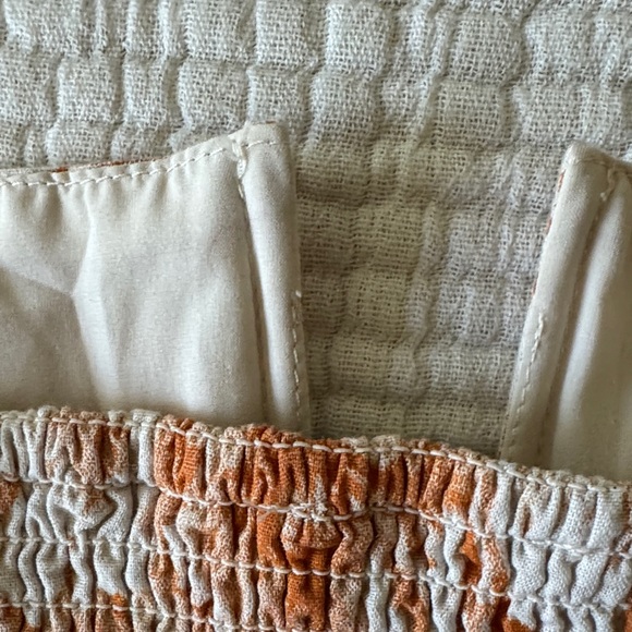 Orange Floral Women's Crop Top - Picture 5 of 7